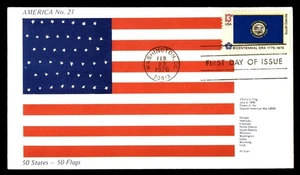 Mayfairstamps US FDC 1976 Flag of South Dakota First Day Cover aau_11425 - Picture 1 of 2