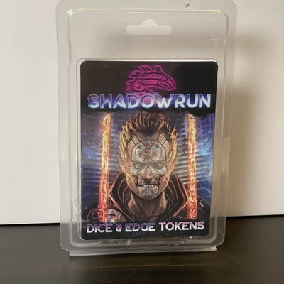 Shadowrun Dice & Edge Tokens Catalyst Game Labs Topps RPG Accessory New - Image 1 of 4