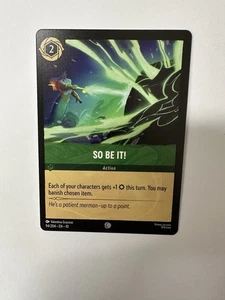 So Be It! 94/204 Susurros en el Pozo Disney Lorcana 002138 - Imagen 1 de 2