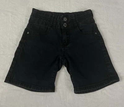 Silver Crush Black Denim Shorts Stretch High Waist 5-Pocket Design Size 0 - Image 1 of 3