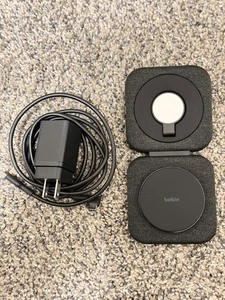 Belkin BoostCharge Pro 15W 2-in-1 Travel Pad Wireless Charging Station - Black - Picture 1 of 8