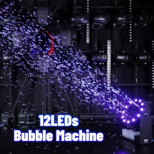 PAIDUN 12LED Bubble Maker Machine RGBW Stage Effect 16M/52.5FT Wedding Event DMX - Picture 1 of 12