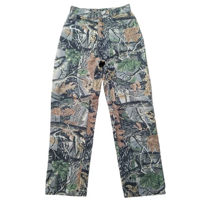 Vtg Cabelas Camouflage Hunting Jeans Womens 6 25x27 Seclusion 3D Woodland Trees - Image 1 of 4