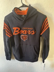 Youth Medium Chicago Bears OUTERSTUFF Navy Stitched Pullover Hoodie NWT - Picture 1 of 5