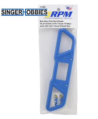 RPM 73805 T-Maxx and E-Maxx Heavy Duty Rear Bumper - BLUE HH - Image 1 of 2