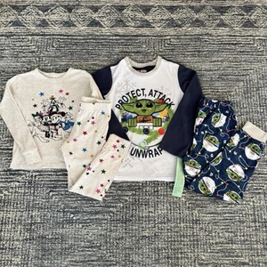 NEW! Boys LEGO Star Wars & Mickey Mouse Holiday Pajama Sets - 4pc | Size 8 - Picture 1 of 13