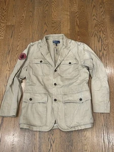 Polo Ralph Lauren Vintage Men's Beige Safari Reserve Patrol Jacket Size L RARE - Picture 1 of 6