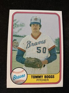 1981 Fleer Baseball Card #261 Tommy Boggs Atlanta Braves NmMt Free Shipping!