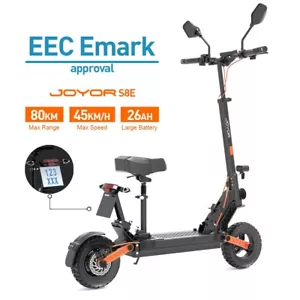 JOYOR S8-E Elektroroller 10" Verstellbarer Sitz 800W 26AH Faltbarer E-Scooter - Bild 1 von 15