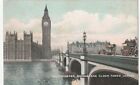 Vintage Postcards London:.westminster Bridge And Clock Tower,,samuels Ltd,unpost