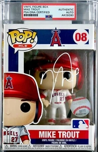 MLB MIKE TROUT HAND SIGNED ENCAPSULATED FUNKO POP #08 SLABBED PSA MLB COA RARE - Picture 1 of 7