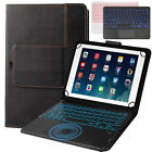 For 10.1" Universal Android Tablet Backlit Touchpad Keyboard Leather Case Mouse