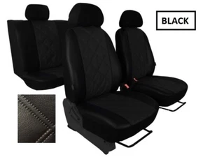 Juego completo de fundas de asiento a medida de cuero ecológico Skoda Octavia Mk3 2013-2020 - Imagen 1 de 10
