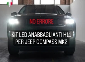 Luces Led Anfibias H11 Para Jeep Compass MK2 12 Mil Lúmenes 6000K Sin Error - Imagen 1 de 2