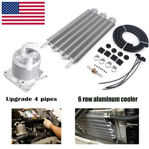 CVT Transmission Oil Cooler & 6 Rows Radiator Kit For Nissan Juke Sentra Rogue - Picture 1 of 9