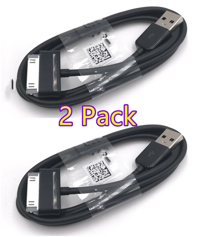 2X Cabo Carregador de Dados de Sincronização USB para Tablet Samsung Galaxy Fabricante de Equipamento Original 7.0 7.7 8.9 10.1 - Imagem 1 de 4