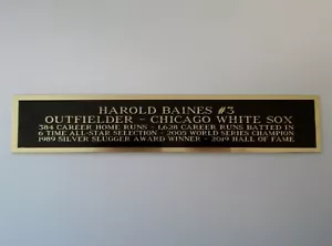 Harold Baines White Sox Autograph Nameplate For A Baseball Jersey Case 1.5 X 8 - Picture 1 of 12