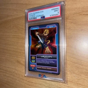 Tarjeta Digimon Leomon Holo Foil DM-082 CCG Eternal Courage PSA 9 Como Nueva ¡Envío Rápido! - Imagen 1 de 2