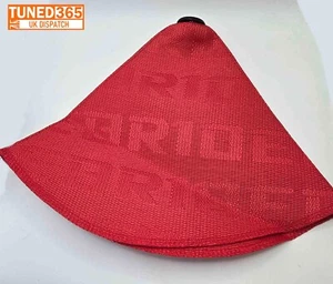Bride RED Universal Gear Shift Boot Gaiter Gator Material Knob Shifter JDM UK - Picture 1 of 3