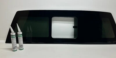 Fits 2015-2024 Ford F150 Manual Sliding Rear Back (flush fit) Window Non-Heat - Image 1 of 4