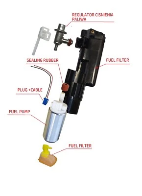 SUZUKI DL 650 V-STROM 2004-2006 FUEL PRESSURE REGULATOR FUEL PUMP 15410-24FB - Image 1 of 2