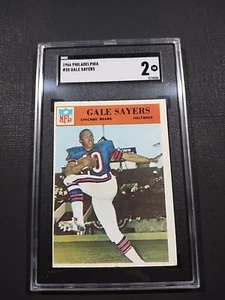 1966 Philadelphia #38 Gale Sayers RC Rookie HOF Chicago Bears🏈🏈💥 SGC 2 - Picture 1 of 2