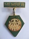 Vintage 1984 WATC West Australian Turf Club Member Enamel Lapel Pin Badge 6cm