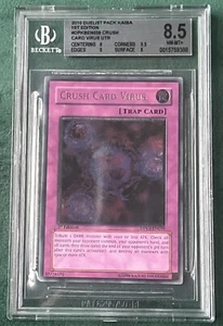 Yu-Gi-Oh! Crush Card Virus DPKB-EN039 Ultimate Rare 1st Ed BGS 8.5 NM-Mint+! - Picture 1 of 2