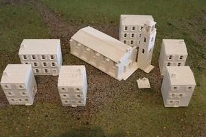 6 verschiedene Häuser und Kirche / Moschee Spanisch 10mm Wargaming Halbinsel Krieg - Bild 1 von 6