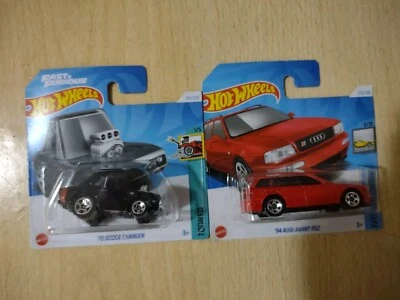 Hot Wheels Dodge Charger 1970 Tooned(Fast And Furious) Audi RS2 Avant (1994) - Immagine 1 di 2