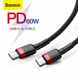 Baseus 60W USB C Ladekabel Samsung Galaxy S20 S10 Note 20 Huawei P40 Typ C Kabel - Bild 1 von 7