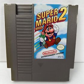 Super Mario Bros 2 (Nintendo NES, 1988) Cartridge ONLY - Authentic - TESTED !
