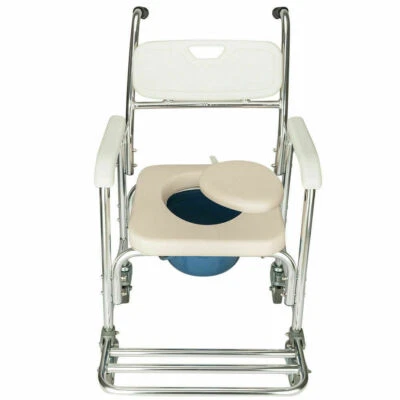 US Commode Chair Bedside Toilet Potty Bucket Wheelchair Disabled Mobility Aids - Image 1 of 4