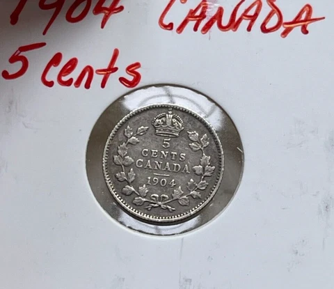 1904 Canada 5 Cents  bg Cover