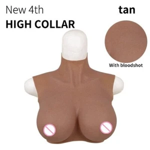 False Chest Crossdress Silicone Breast Forms Costumes Silicone Breast Plate - Picture 1 of 18