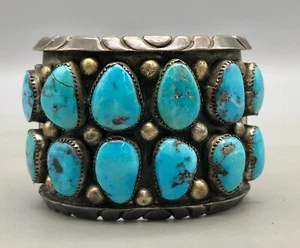 Vintage Twelve Stone türkis Armband von Alice Sam - Bild 1 von 10