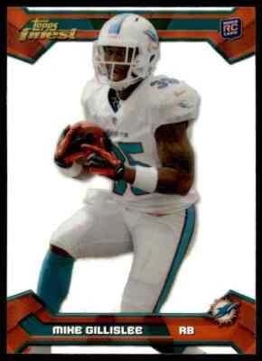 2013 Topps Finest Refractor Mike Gillislee RC Dolphins #142 10=Fs - Image 1 of 2