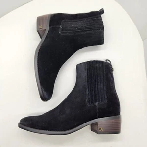 Sam Edelman Botines 9.5 Negro Gamuza Bronson Chelsea Preppy Cómodo Nuevo $170 - Imagen 1 de 14