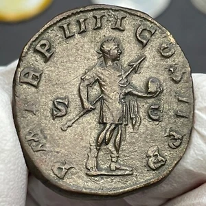 🏺 Roman Empire AE Gordian III 238-244 Sestertius Rome 241-242 RIC 306a VF-EF - Picture 1 of 4