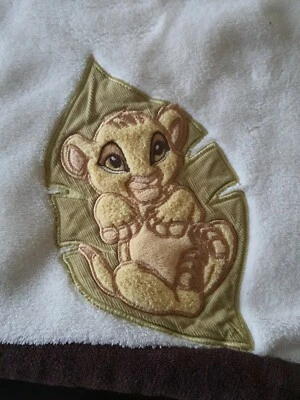 Disney The Lion King Baby Simba cream colored soft fleece blanket KidsLine 30*40 - Image 1 of 4