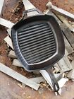 Lodge Cast Iron Square Griddle Cooking Frying Pan Skillet Grill Ribs 8Sgp
