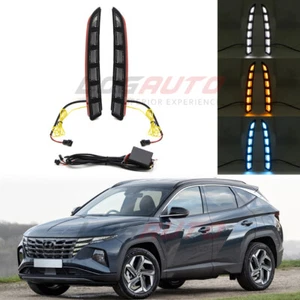 For Hyundai Tucson NX4 2022-2024 LED DRL Daytime Running Light w/ Dynamic Turn - Picture 1 of 13