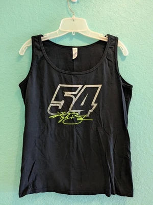 Camiseta sin mangas negra Monster y Toyota talla XL algodón Kyle Busch #54 Nascar para dama Foto 1 de 4