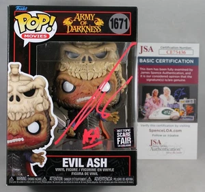 BRUCE CAMPBELL SIGNED EVIL ASH ARMY OF DARKNESS FUNKO POP FIGURE AUTO +JSA COA - Picture 1 of 2