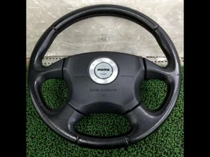 JDM Subaru Impreza WRX GDB Leather Steering Wheel Genuine OEM Used - Picture 1 of 9