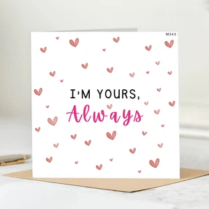 I am Yours, You are Mine - Luxury Greeting Card for Husband-Birthday - Picture 1 of 2