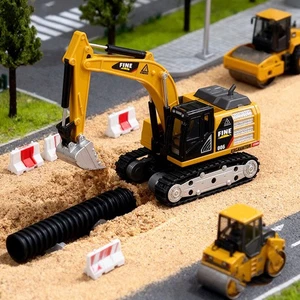 1:64 Scale Remote Control Mini Excavator - Full-Scale Model Enginee - Picture 1 of 16