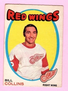 1971-72 O-Pee-Chee Hockey Bill Collins #139 Detroit Red Wings - Vedi foto - Foto 1 di 2