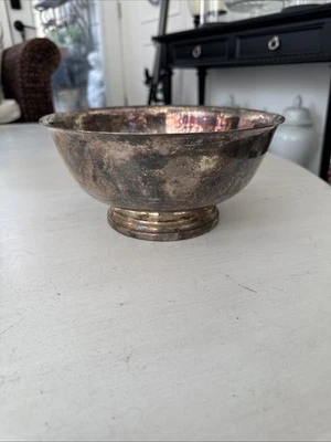 Classic Vintage A Gorham Original Silver plated Serving Dish Bowl Used Tarnished - Image 1 of 4