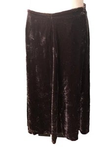 Falda de Terciopelo Suave Surroundings Talla PL Marrón Elástica Media Cintura Lateral Forrada con Cremallera - Imagen 1 de 5